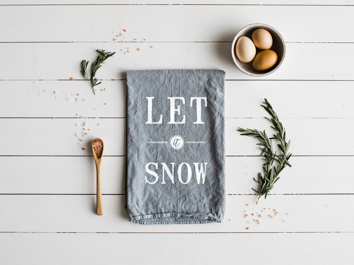 Let It Snow Tea Towel