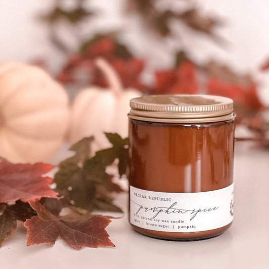 Pumpkin Spice : Jar Soy Candle