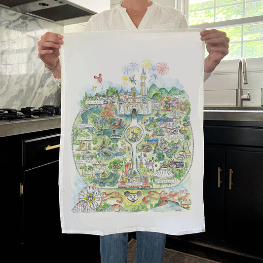 Disneyland Inspired Tea Towel