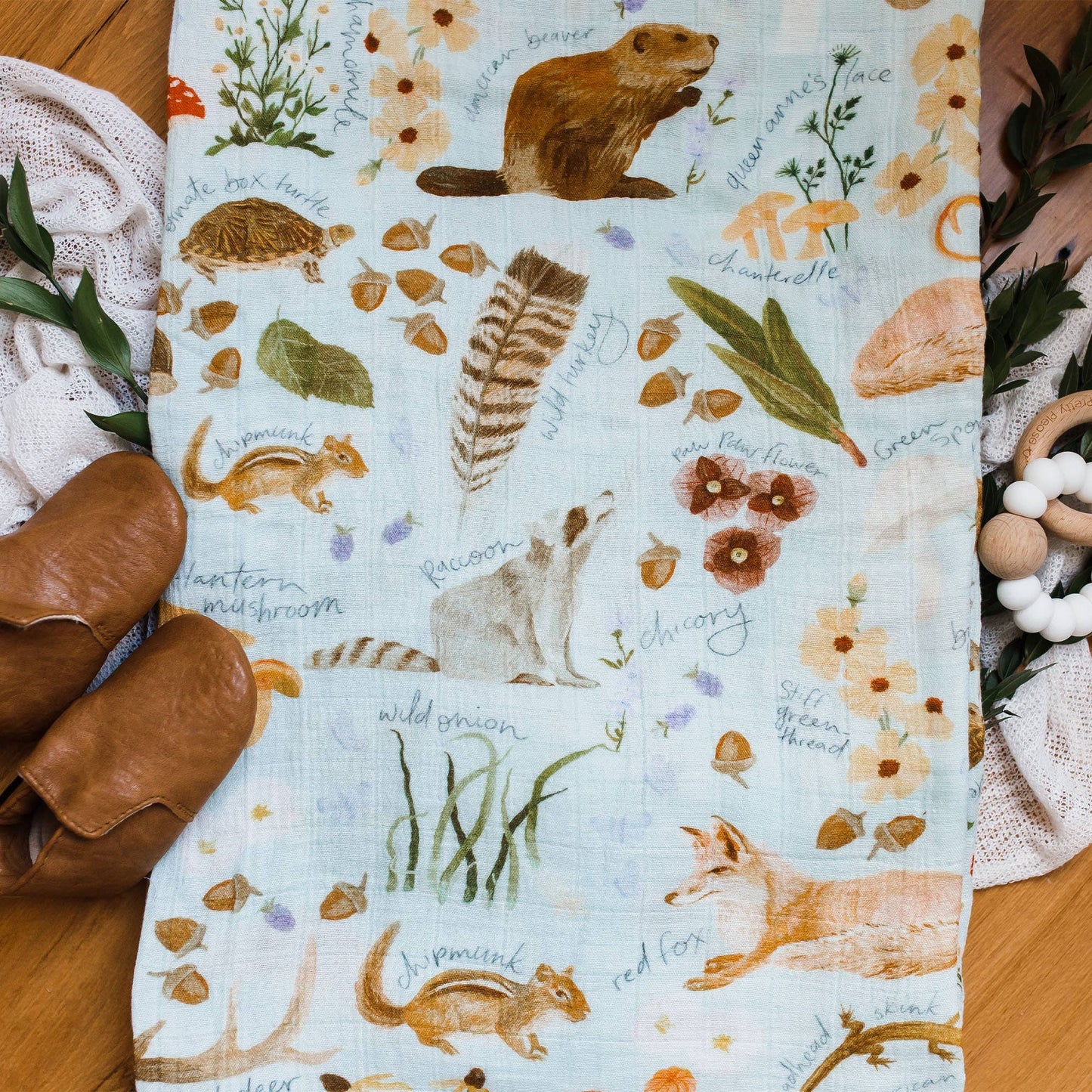 Flora & Fauna Baby Swaddle