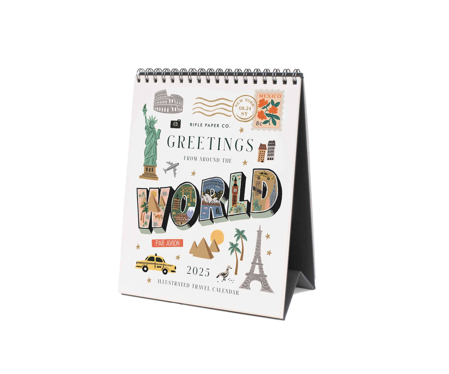 2025 Greetings from Around the World Desk Calendar