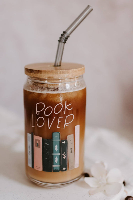 Book Lover Can Glass: 16 oz