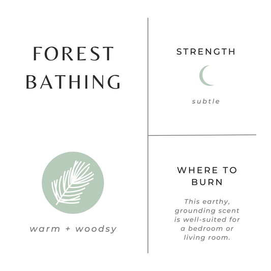 Forest Bathing Frosted Candle