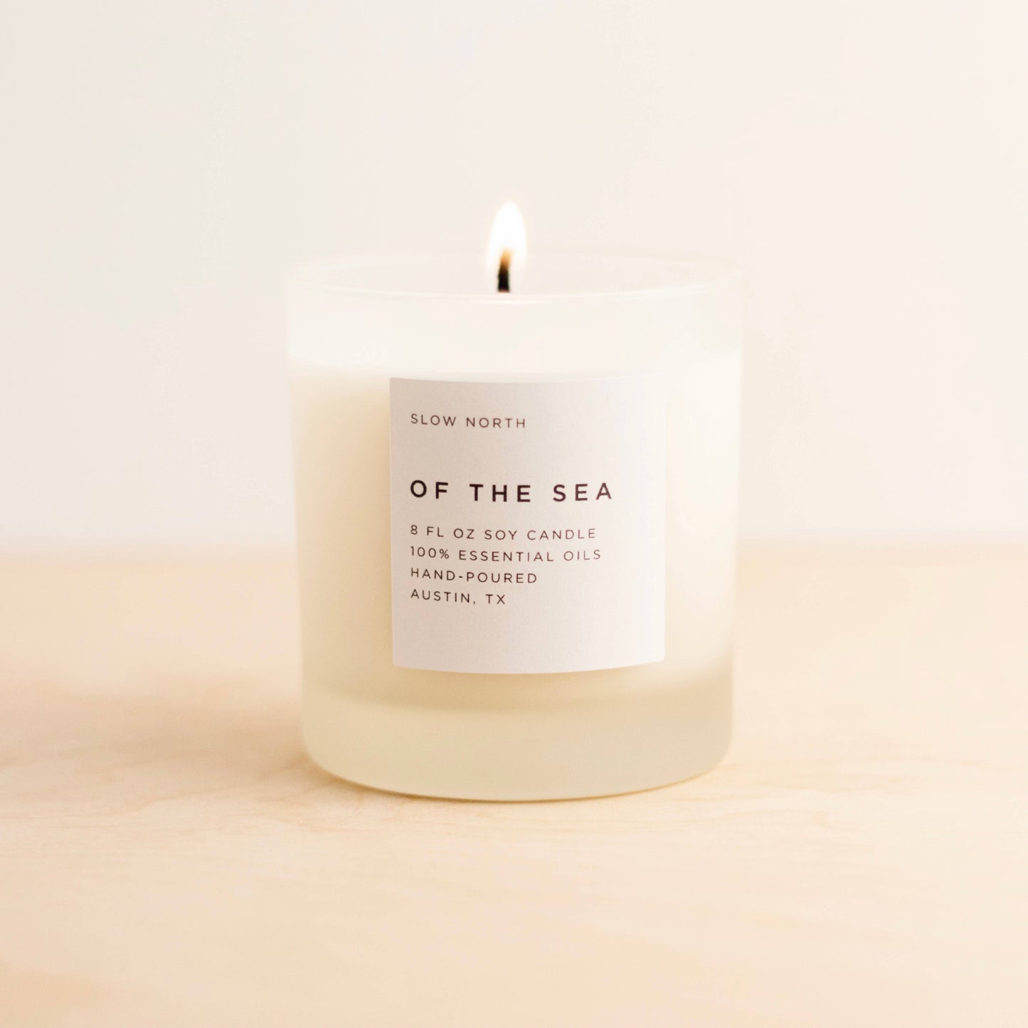 Of The Sea Frosted Candle