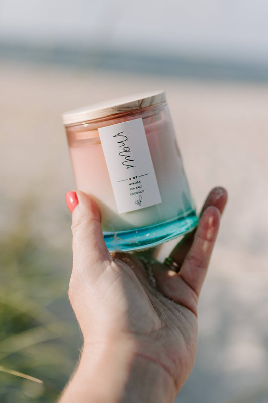 Maui Candle: 8oz (Sea Salt, Coconut)