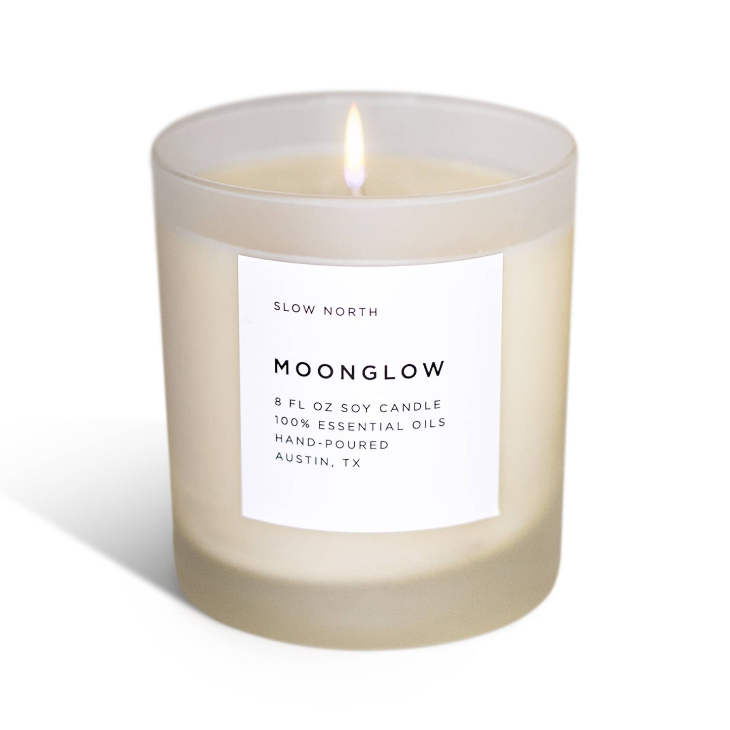 Moonglow Frosted Candle