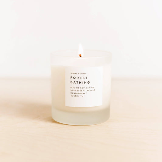 Forest Bathing Frosted Candle