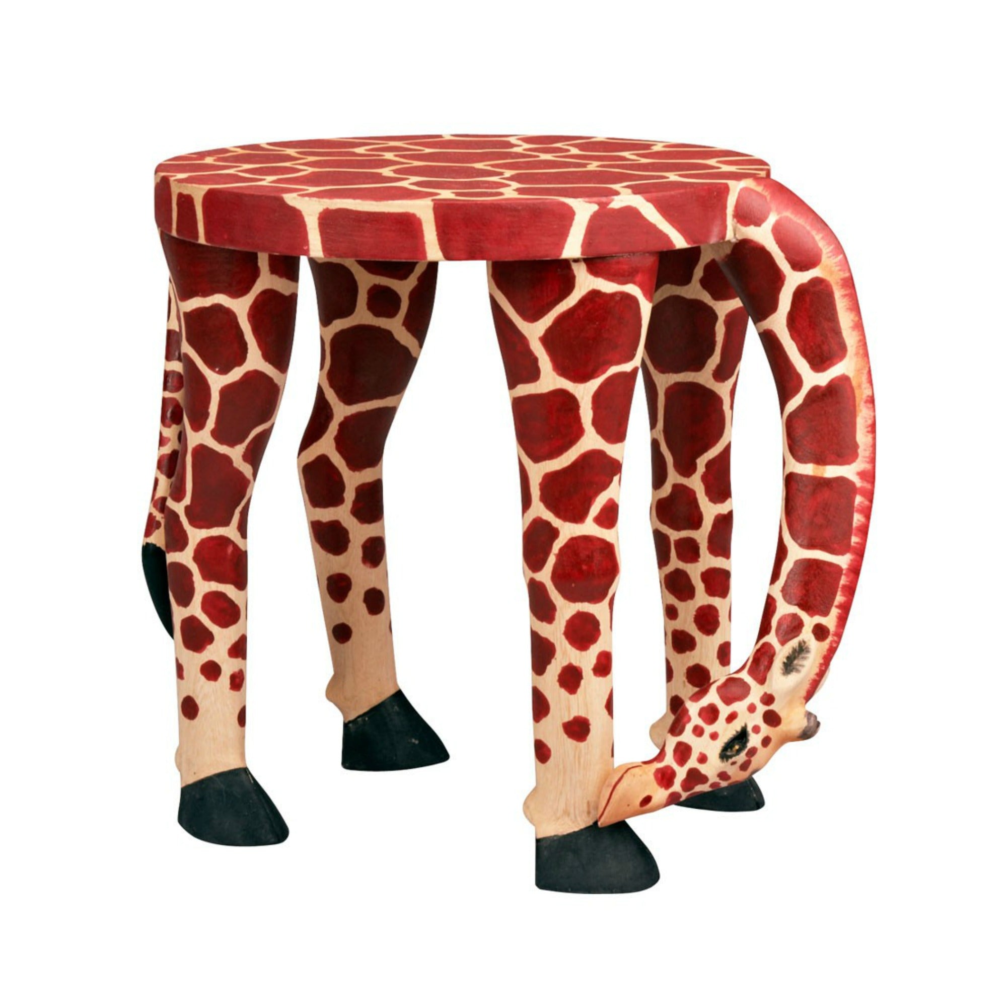 Children s Giraffe Stool Lost Pines Art Bazaar